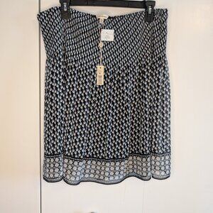 NWT Max Studio Sheer Floral Skirt with Lining,  SZ XL